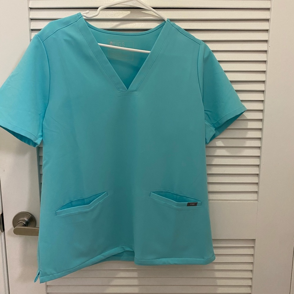FIGS aqua blue scrubs